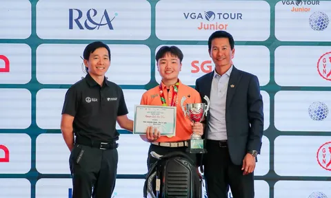 Nguyễn Quốc Bảo Huy vô địch chặng 7 VGA Junior Tour 2025