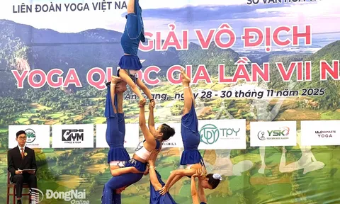Đồng Nai xếp thứ nhất toàn đoàn Giải vô địch Yoga quốc gia năm 2025