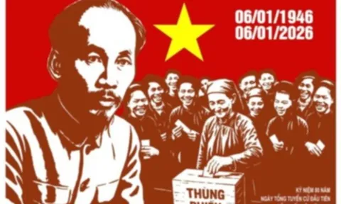 Tuyên truyền cổ động trực quan kỷ niệm 80 năm Ngày Tổng tuyển cử đầu tiên bầu Quốc hội Việt Nam