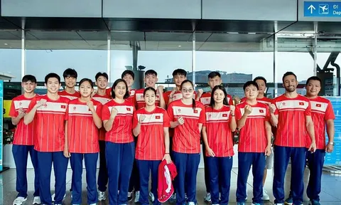 Đội tuyển bơi Việt Nam lên đường tham dự SEA Games 33