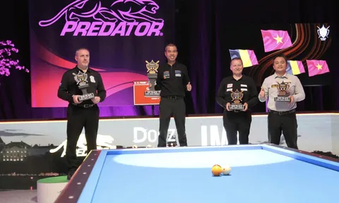 Trần Quyết Chiến vô địch Giải Blois 3-Cushion Challenge nhận thưởng gần tỉ đồng