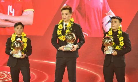 Hoàng Đức, Bích Thùy giành giải thưởng Quả bóng Vàng Việt Nam 2025