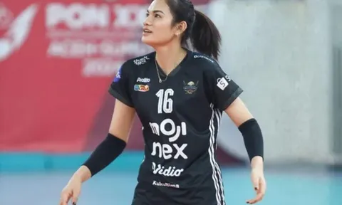 Vi Thị Như Quỳnh ghi 12 điểm trong trận ra mắt câu lạc bộ Medan Falcons tại Giải Bóng chuyền vô địch quốc gia Indonesia