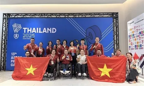 Đội tuyển Cử tạ hoàn thành nhiệm vụ tại ASEAN Para Games 13