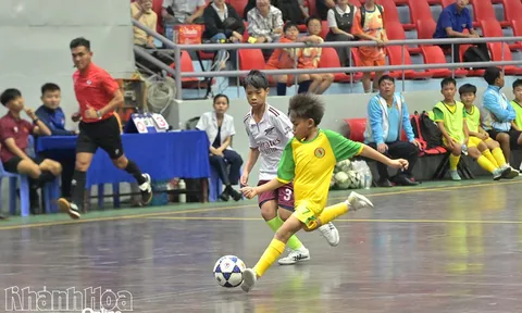 14 đội bóng tranh tài Giải Bóng đá U11 tỉnh Khánh Hòa