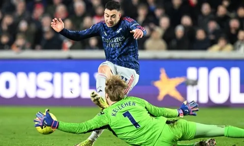 Arsenal bị Brentford cầm hòa ở vòng 26 Premier League