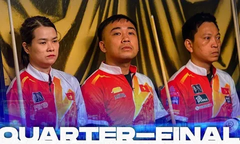 Giải Pool 10 bi đồng đội thế giới 2026: Đội tuyển Việt Nam dừng bước tại tứ kết