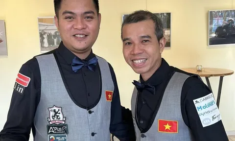 Trần Quyết Chiến và Nguyễn Trần Thanh Tự giành vé vào bán kết Giải Carom 3 băng thế giới 2026