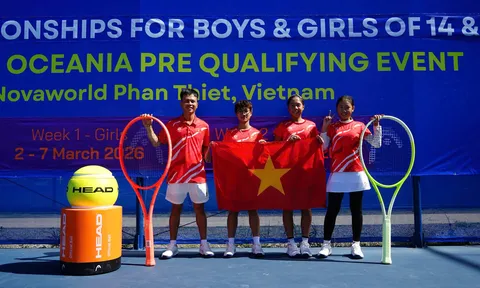 Gần 150 tay vợt tranh tài Giải Quần vợt Giải ITF World Juniors 14U 2026