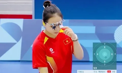 Xạ thủ Trịnh Thu Vinh xếp hạng 24 thế giới nội dung 10m súng ngắn nữ