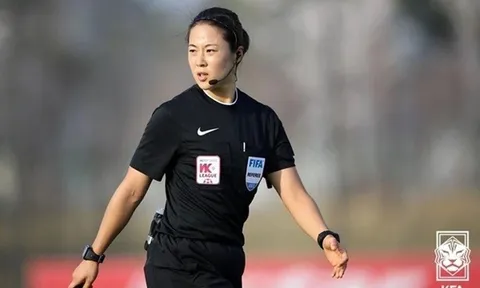 Trọng tài Hàn Quốc Kim Yu Jeong cầm còi trận Việt Nam - Nhật Bản tại ASIAN Cup nữ 2026