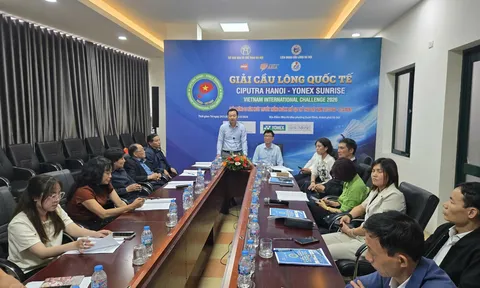 Gần 329 vận động viên tranh tài tại Giải Cầu lông Quốc tế Ciputra Hanoi - Yonex Sunrise Vietnam International Challenge 2026
