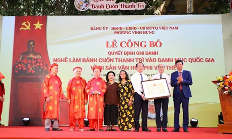 Nghề làm bánh cuốn Thanh Trì được ghi danh Di sản Văn hóa phi vật thể Quốc gia