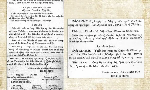 Vì sao có 2 sắc lệnh thể dục thể thao?