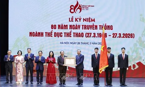 Tổng Bí thư Tô Lâm dự Lễ kỷ niệm 80 năm Ngày truyền thống Ngành Thể dục thể thao