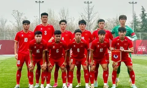 Đội tuyển U23 Việt Nam xếp thứ 4 Giải giao hữu quốc tế CFA Team China 2026