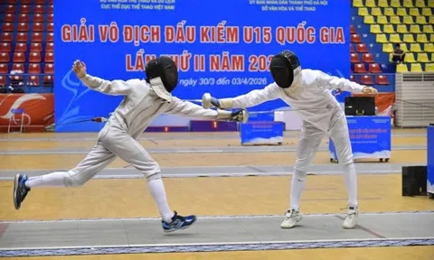 Gần 100 vận động viên tham dự Giải Đấu kiếm vô địch U15 quốc gia 2026