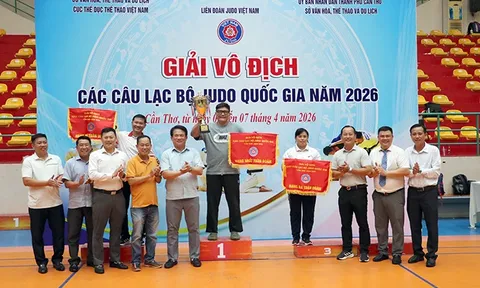 Thành phố Hồ Chí Minh 1 xếp thứ nhất Giải vô địch Judo các câu lạc bộ quốc gia 2026