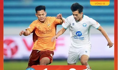 Vòng 18 V.League 2025-2026: Nam Định thua sốc, Hải Phòng vào tốp 5