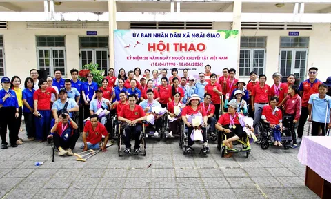 Xã Ngãi Giao tổ chức Hội thao kỷ niệm 28 năm Ngày Người khuyết tật Việt Nam