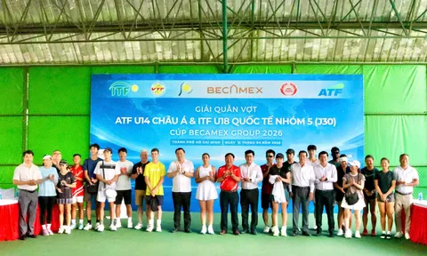 Hơn 100 tay vợt tranh tài tại Giải Quần vợt quốc tế ITF U18 - J30 Cúp Becamex Group 2026