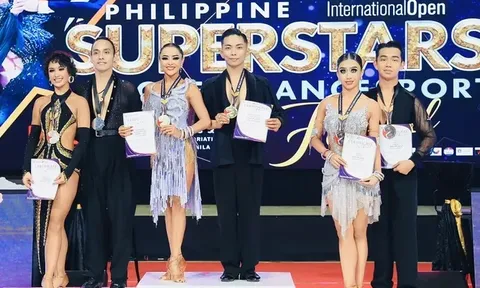 Giành 6 huy chương vàng, DanceSport Việt Nam tạm dẫn đầu Giải vô địch Đông Nam Á 2026