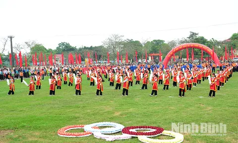 Nhiều địa phương tại Ninh Bình sôi nổi tổ chức Đại hội Thể dục thể thao lần thứ I