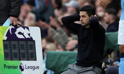 Huấn luyện viên Arteta chạm cột mốc buồn, Man City gây choáng