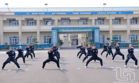 Thái Nguyên đẩy mạnh phong trào võ thuật học đường