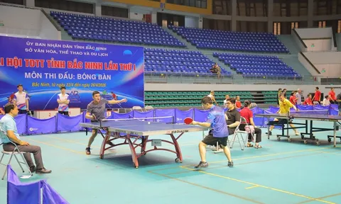 Khai mạc Giải Bóng bàn Đại hội Thể dục thể thao tỉnh Bắc Ninh lần thứ I