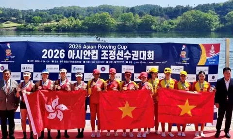 Việt Nam giành 4 huy chương vàng tại Cúp Rowing châu Á 2026