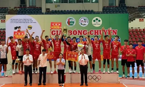 Giải Bóng chuyền Cúp Hùng Vương 2026: Nữ Hà Nội Tasco Auto và nam Công an TP.HCM lần đầu giành ngôi vô địch