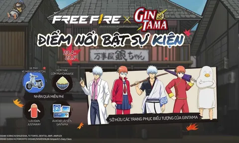 Free Fire x Gintama: “Quẩy tung” chiến trường với những pha hành động hài hước