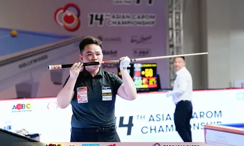 Bao Phương Vinh loại tay cơ số 1 thế giới ở Giải vô địch Billiards Carom 3 băng châu Á 2026