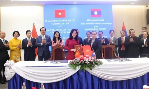 Việt Nam - Lào ký kết Chương trình hợp tác văn hóa, du lịch giai đoạn 2026-2030