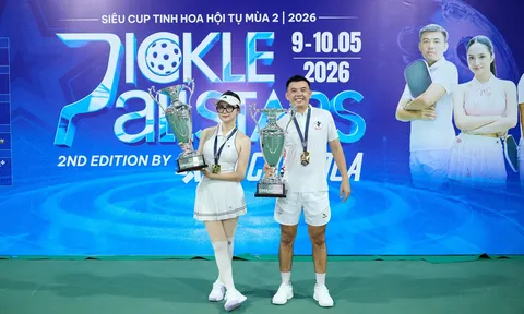 Giải Pickle All-Stars mùa 2: Thắng kịch tính, Hương Giang - Lý Hoàng Nam vô địch nội dung đồng đội