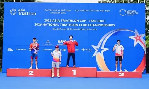 Giải Triathlon Cúp châu Á 2026: Việt Nam giành 4 huy chương vàng trong ngày thi đấu đầu tiên