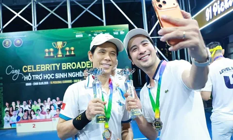 Diễn viên Đoàn Minh Tài lần đầu giành ngôi á quân pickleball