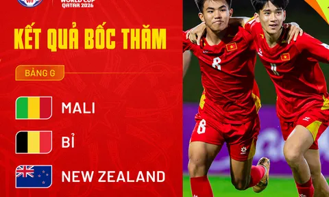 Vòng chung kết FIFA U17 World Cup 2026: Việt Nam cùng bảng với Mali, Bỉ và New Zealand