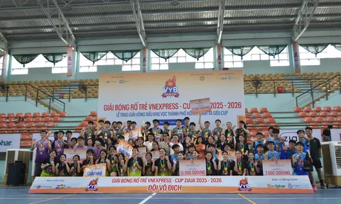 Trường Vinschool Central Park “ẵm trọn” danh hiệu tại Giải Bóng rổ Trẻ VnExpress - Cúp Ziaja 2025-2026