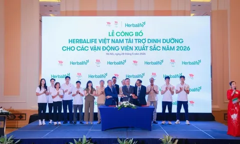 Herbalife Việt Nam tiếp tục tài trợ sản phẩm dinh dưỡng cho các vận động viên xuất sắc Việt Nam năm 2026