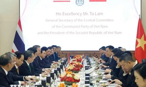 Tổng Bí thư, Chủ tịch nước Tô Lâm hội đàm với Thủ tướng Thái Lan Anutin Charnvirakul
