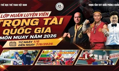 Gần 200 học viên tham dự khóa đào tạo, huấn luyện viên, trọng tài Muay quốc gia 2026
