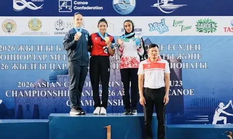 Tay chèo Việt Nam giành 3 huy chương vàng tại Giải vô địch Canoeing trẻ châu Á 2026