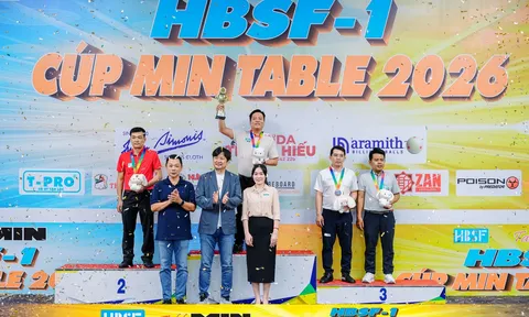 Giải Billiards HBSF Tour 1 - Cúp MIN Table 2026: Nguyễn Chí Long vô địch nội dung Carom 3 băng nam