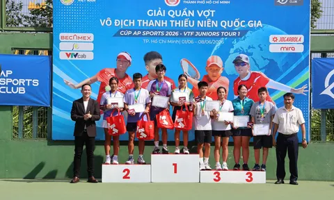 TP.HCM xếp thứ nhất tại Giải Quần vợt vô địch Thanh Thiếu niên Quốc gia 2026
