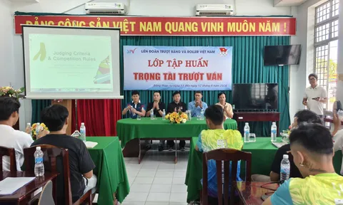 Tập huấn trọng tài môn Trượt ván trước thềm Đại hội Thể thao toàn quốc lần thứ X