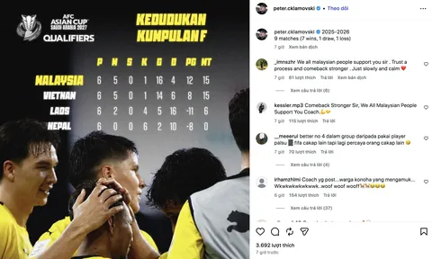 Huấn luyện viên Peter Cklamovski “sống ảo” với đội tuyển Malaysia