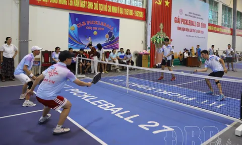 Hơn 200 vận động viên tranh tài Giải Pickleball gia đình tỉnh Điện Biên năm 2026