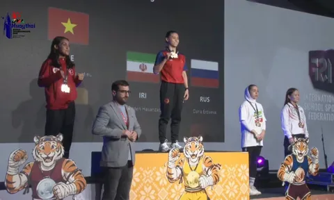 Võ sĩ Huỳnh Hà Hữu Hiếu giành huy chương vàng Giải vô địch Muay thế giới 2026